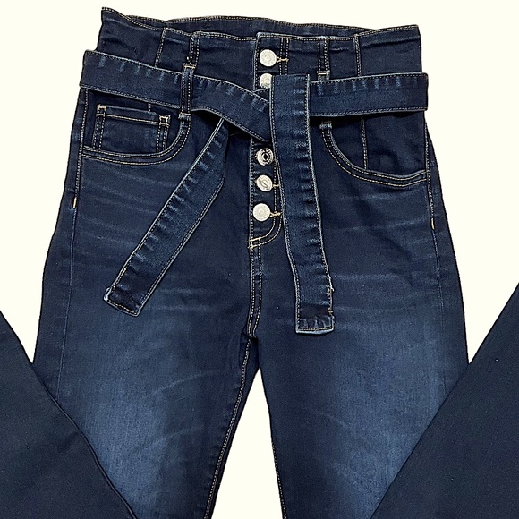 Veronica Beard Keith 12" Corset Jeans - Picture 4 of 11